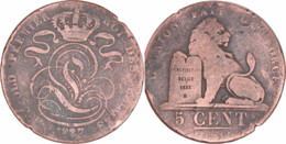 Belgique - 1837 - 5 Centimes - Leopold 1er - 08-067 - 5 Centimes