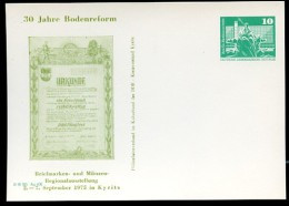 DDR PP16 D2/038 Privat-Postkarte BODENREFORM Kyritz 1975  NGK 4,00 € - Private Postcards - Mint