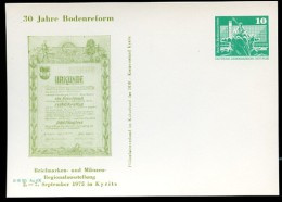 DDR PP16 D2/038 Privat-Postkarte BODENREFORM Kyritz 1975  NGK 4,00 € - Postales Privados - Nuevos