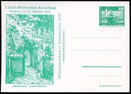 DDR PP16 D2/031 Privat-Postkarte SCHLOSS GRIMMA 1976  NGK 3,00 € - Cartes Postales Privées - Neuves