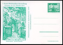 DDR PP16 D2/031 Privat-Postkarte SCHLOSS GRIMMA 1976  NGK 3,00 € - Postales Privados - Nuevos