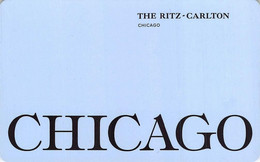 Ritz-Carlton CHICAGO - Hotel Room Key Card, Hotelkarte - Chiavi Elettroniche Di Alberghi