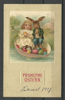 Germany Deutschland Osterkarte Ostern Easter Card Used In Estonia 1907 O Revel Reval Tallinn - Easter