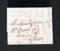 S1115-SPAIN-ESPAÑA-PRE-PHILATELIC LETTER SANTIAGO To LAXE (la Coruña).1796.Carta PREFILATELICA. Lettre ESPAGNE. - ...-1850 Prefilatelia