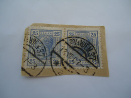 AUSTRIA USED STAMPS ON PAPERS  POSTMARKS  WIENS 1907 - Sin Clasificación