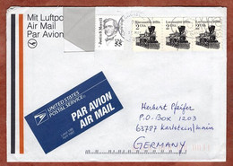 Luftpost, Locomotive U.a., San Francisco Nach Karlstein 2000 (11143) - Cartas