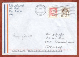 Luftpost, Nimitz U.a., San Francisco Nach Karlstein 2000 (11148) - Cartas
