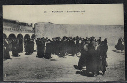MOGADOR Maroc - Enterrement Juif Jewish Judaica Morocco Postcard - Jewish