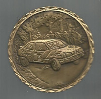 Médaille De Table ,automobile ,sports ,rallye, Signée , 3 Scans,dia. 60 Mm,108 Gr. ,frais Fr 6.15 E - Other & Unclassified