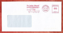 Brief, Frama A06-2535, Schiff LKW, Rotermund, 80 Pfg, Flensburg 1988 (11161) - Marcofilia - EMA ( Maquina De Huellas A Franquear)