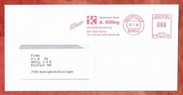 Briefdrucksache, Frama A06-7154, Galvanische Werke Kissling, 80 Pfg, Neusaess 1990 (11164) - Marcofilia - EMA ( Maquina De Huellas A Franquear)