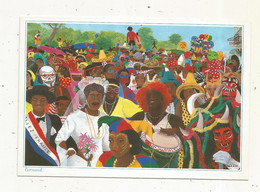 Cp , Images Des ANTILLES, Signée , Illustrateur Emilie ,CARNAVAL , 1988 , Viege - Autres & Non Classés