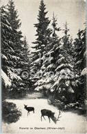 Rotwild Im Oberharz - Winter Idyll - Animals - Deer - Old Postcard - Germany - Unused - Oberharz
