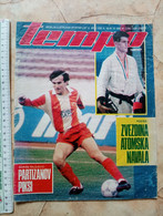 1989 TEMPO YUGOSLAVIA SERBIA SPORT FOOTBALL MAGAZINE NEWSPAPERS BASKETBALL CHAMPIONSHIPS PARTIZAN PIKSI SEKULARAC ZVEZDA - Deportes