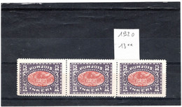 INGRIE 1920 YT N° 13 Neuf** MNH Par 3 - Other & Unclassified