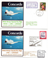 Concorde BA 1981 - Graz Linz London - First Flight - Primeros Vuelos AUA
