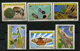 Hte Volta ** N° 535 à 540 - Insectes - - Haute-Volta (1958-1984)