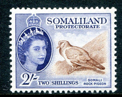 Somaliland 1953-58 QEII Pictorials - 2/- Somali Stock Dove HM (SG 146) - Somalilandia (Protectorado ...-1959)