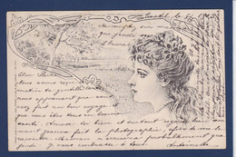 CPA Type Vienne Art Nouveau Femme Woman Circulé Sans éditeur Ni Numéro - 1900-1949