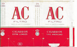 Portugal  Angola  , AC  Empty Tobacco Paper Pack - Boites à Tabac Vides