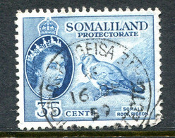 Somaliland 1953-58 QEII Pictorials - 35c Somali Stock Dove Used (SG 142) - Somaliland (Protettorato ...-1959)