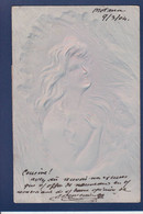 CPA Camée Type Art Nouveau Femme Woman Circulé - 1900-1949