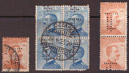 Trieste 1925 Perfin "TL" 3v Non Classificati - Sonstige & Ohne Zuordnung