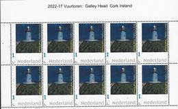 Nederland 2022-17  Vuurtoren Lighthouse  Galley Head Cork Ireland  Vel-sheetlet    Postfris/mnh/sans Charniere - Ungebraucht