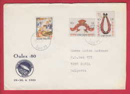 177618 / 1980 - LABEL , OULEX - 80 , OULU STAMP CLUB , FISH , NORDISCHR ZUSAMMENARBEIT HANDWERKSKUNST Finland Finlande - Lettres & Documents