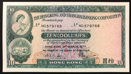 HONG KONG 10 DOLLARS 1977 Q.spl LOTTO 1936 - Hong Kong