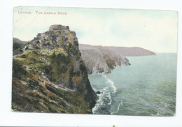 Devon The Castle Rock  Postcard Lynmouth Posted Skeleton Cancel 1907 - Lynmouth & Lynton