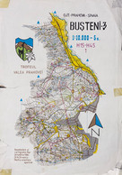 A18638 - BUSTENI SINAIA TOPOGRAPHIC MAP TROFEUL VALEA PRAHOVEI TROPHY CARTOGRAPHY 1986 DR N STRONESCU VINTAGE CAR - Cartes Topographiques