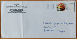 PORTUGAL - Cover - ATM Etiqueta ANO NACIONAL DO VOLUNT NOS BOMBEIROS 2008 - Cancel / Streamer (flâmula) CTC NORTE - 2008 - Lettres & Documents