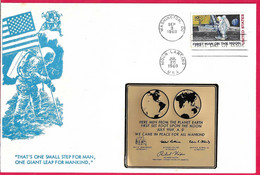 U.S.A. - 1969 - FIRST SET FOOT UPON THE MOON - MOON LANDING*JUL.20.1969* SU BUSTA MOLTO GRANDE - America Del Nord