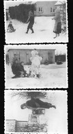 2x Orig. Foto 1959, Rellingen Krupunder Kreis Pinneberg, Ortspartie Haus Lerchenstraße 101 Im Winter - Other & Unclassified
