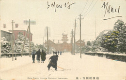 JAPON  YOKOHAMA   Snow Scene Custom House - Yokohama