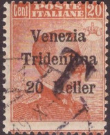 Venezia Tridentina 1918 Bolzano 1 SaN°BZ1/4 20H (o) Vedere Scansione - Usati