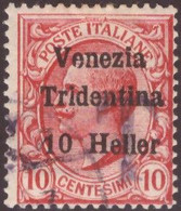 Venezia Tridentina 1918 Bolzano 1 SaN°BZ1/3 10H (o) Vedere Scansione - Gebraucht