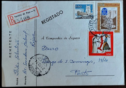 PORTUGAL - COVER - Stamps Damião De Góis + Natal Mf 1206, 1233 - Cancel TERREIRO DO PAÇO - 9 / LISBOA 1974 (registered) - Briefe U. Dokumente