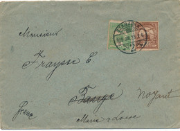 LETTRE HONGRIE SERBIE SZABADKA 5+20 FILLER FRANCE COVER HUNGARY SERBIA - Lettres & Documents