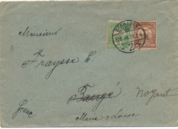 LETTRE HONGRIE SERBIE SZABADKA 5+20 FILLER FRANCE COVER HUNGARY SERBIA - Storia Postale