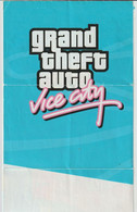 SONY Playstation 2 GTA Grand Theft Auto Vice-city 2002 Poster/PCmap - Literatura E Instrucciones