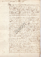 Leuze/Château De La Cattoire - Manuscrit 1688   (V1731) - Manuscripts