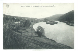 Lustin Meuse Ile Et Le Chemin De Fer   ( Carte Ayant Voyagé ) - Profondeville