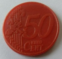 Jeton De Caddie -  50 Cent - Euro - En Plastique - - Einkaufswagen-Chips (EKW)