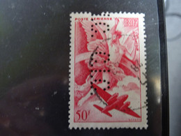 Perforé FRANCE  Avion - Used Stamps