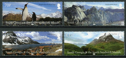 South Georgia & Sandwich Is Stamps 2017 MNH Landscapes Penguins Mountains 4v Set - Géorgie Du Sud