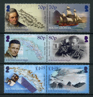 South Georgia & South Sandwich Islands 2018 MNH Ships Stamps Mapping BAS GIS Maps 6v Set - Géorgie Du Sud