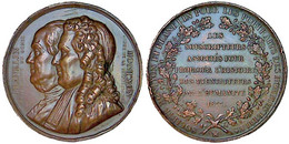 Médaille De La Société Franklin Et Montyon 1833 - Professionnels / De Société