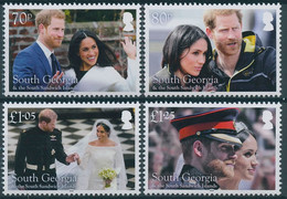 South Georgia & South Sandwich Islands 2018 MNH Royalty Stamps Prince Harry & Meghan Royal Wedding 4v Set - Géorgie Du Sud